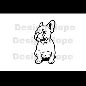 French bulldog decal 4”